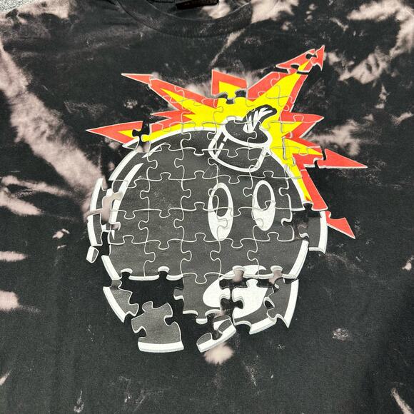 Vintage The Hundreds Mens XL Shirt Rare Adam Bomb Y2K Black Bleached - Picture 2 of 9